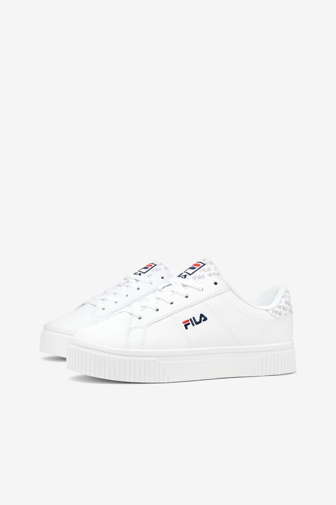 Fila Panache Multi Sneakers Blancas Blancas Rojas | EVFC16905