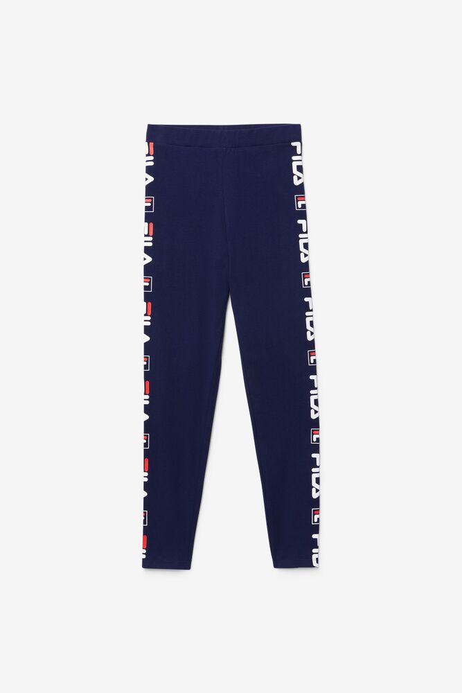 Fila Parma Legging Blancas Rojas | WIEM48362