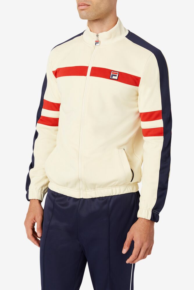 Fila Peridot Track Jacket 272 Seed Pearl | EJQH56901