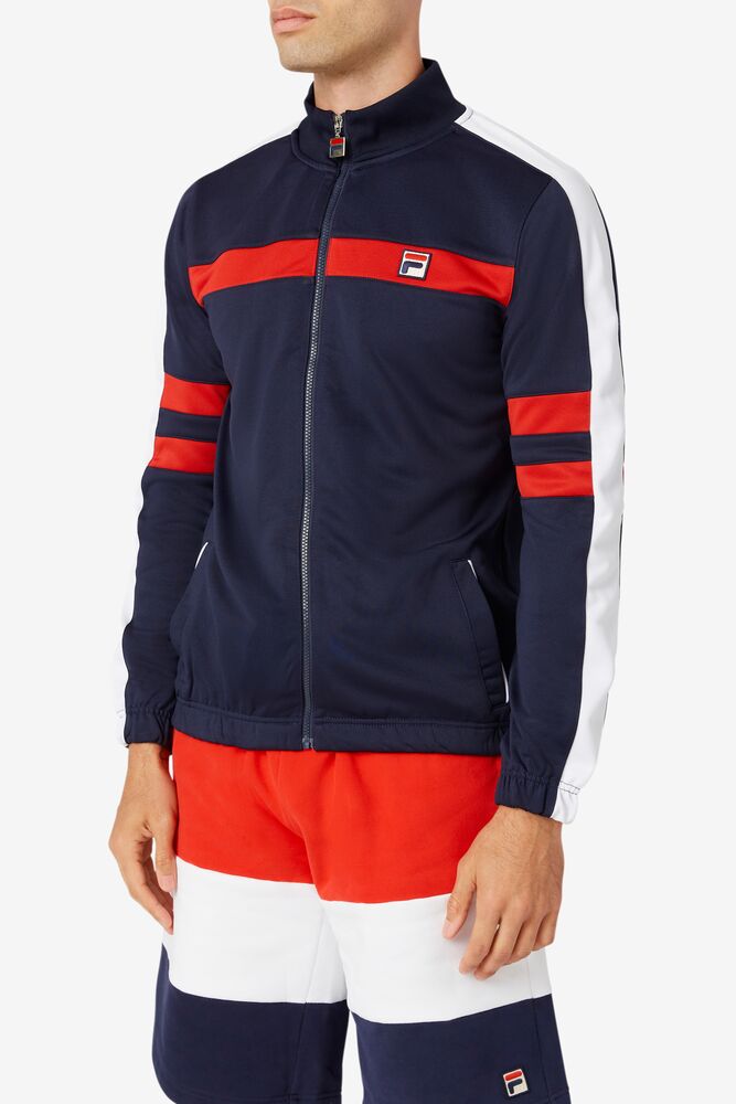 Fila Peridot Track Jacket 410 Peacoat | HDRG23901