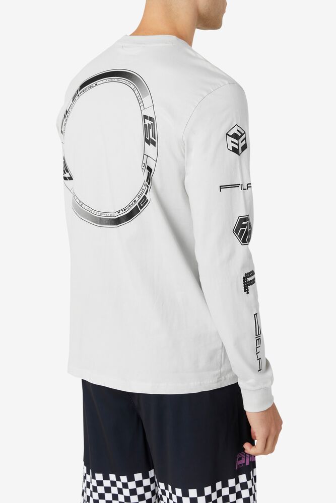 Fila Phantom Long Sleeve Tee 104 Lunar Rock | DOET24173