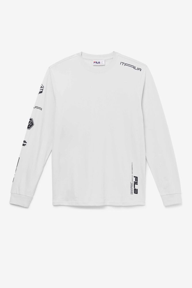 Fila Phantom Long Sleeve Tee 104 Lunar Rock | DOET24173