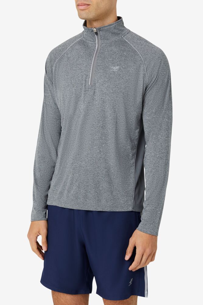 Fila Pickleball 1/4 Zip 289 Varsity Heather | JRSM34906