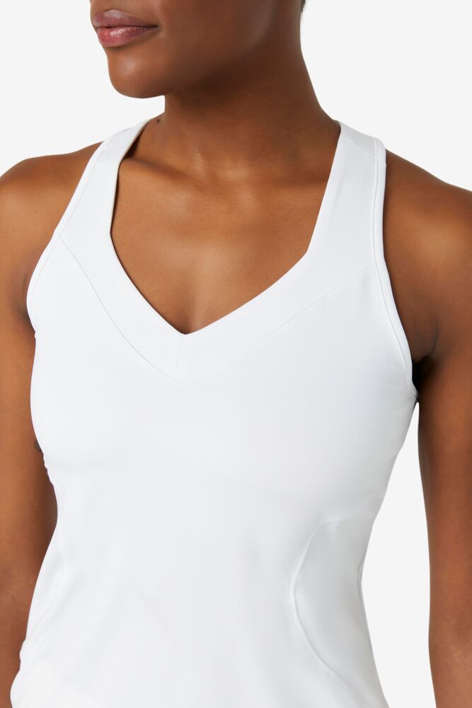 Fila Pickleball Halter Tank Blancas | KAJU16857