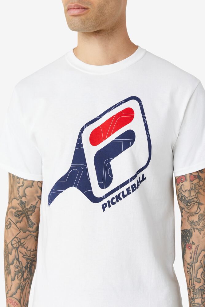 Fila Pickleball Paddle Tee Blancas | WXSV51489