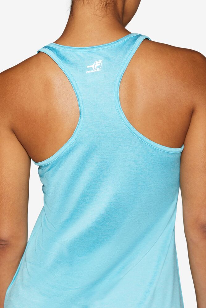 Fila Pickleball Racerback Tank 480 Bluefish Heather | OQIW34789