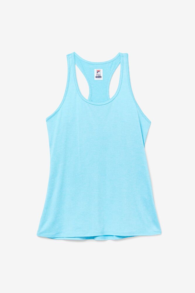 Fila Pickleball Racerback Tank 480 Bluefish Heather | OQIW34789