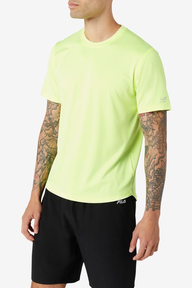 Fila Pickleball Scallop Hem Crew Amarillo | UKOI91286