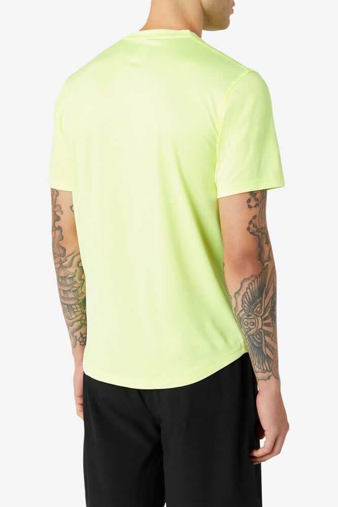 Fila Pickleball Scallop Hem Crew Amarillo | UKOI91286