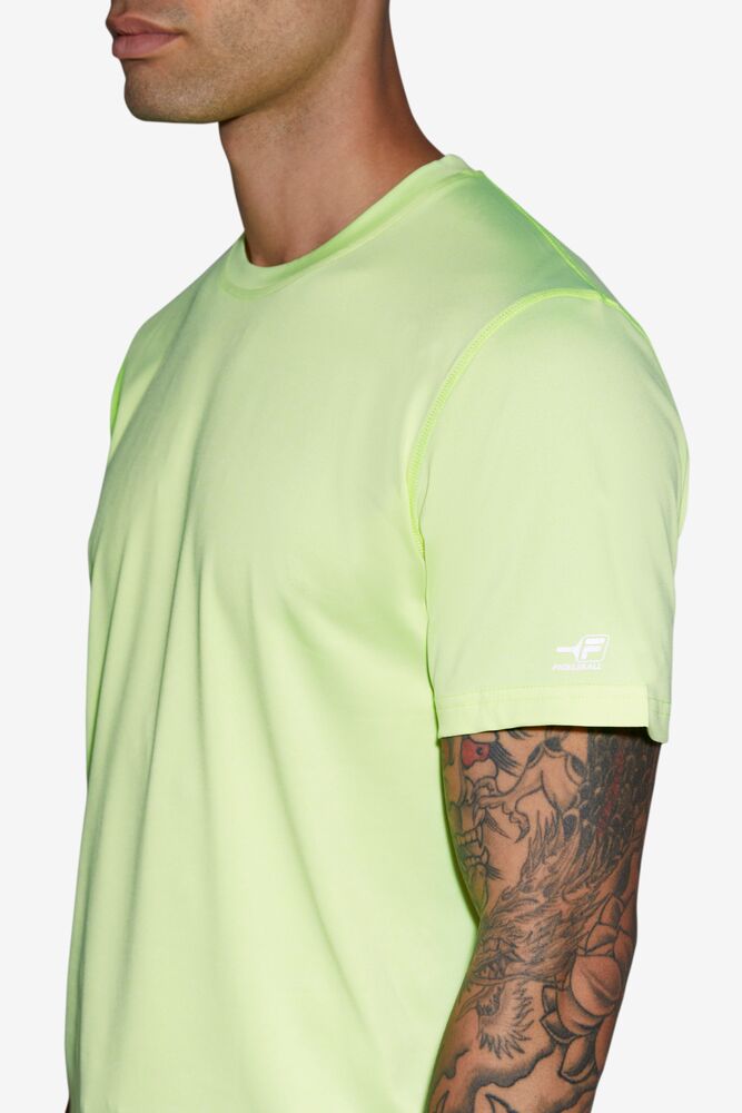 Fila Pickleball Scallop Hem Crew Amarillo | UKOI91286