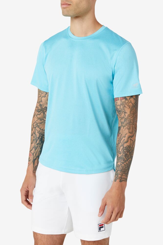 Fila Pickleball Scallop Hem Crew Azules | BTXN07245