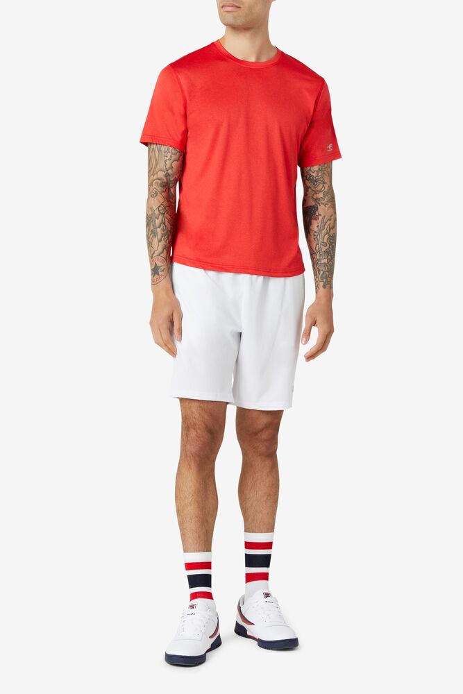 Fila Pickleball Scallop Hem Crew Rojas | SNQC41679