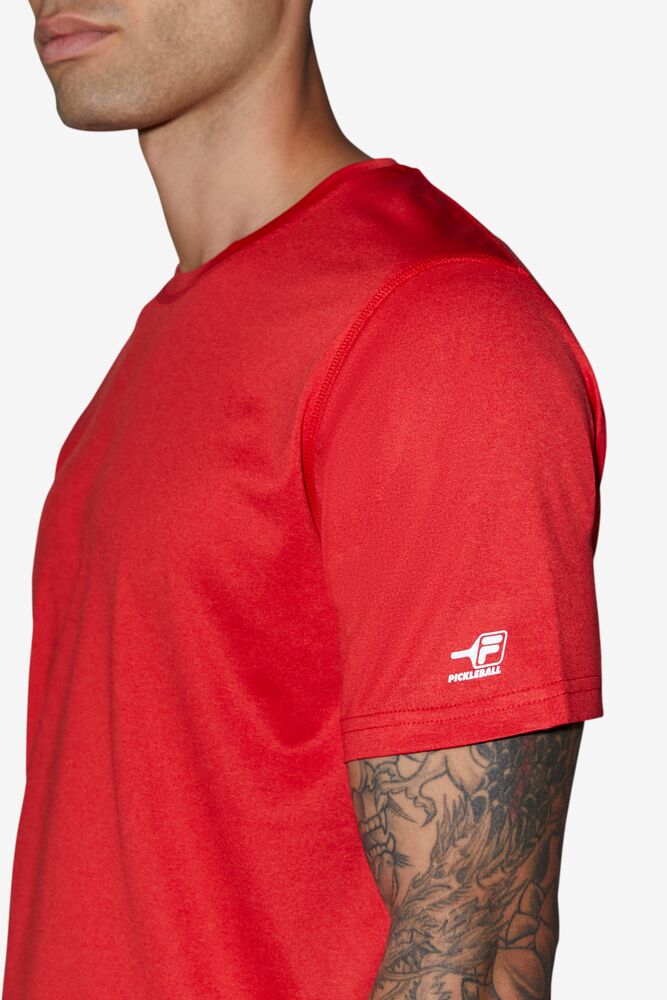 Fila Pickleball Scallop Hem Crew Rojas | SNQC41679