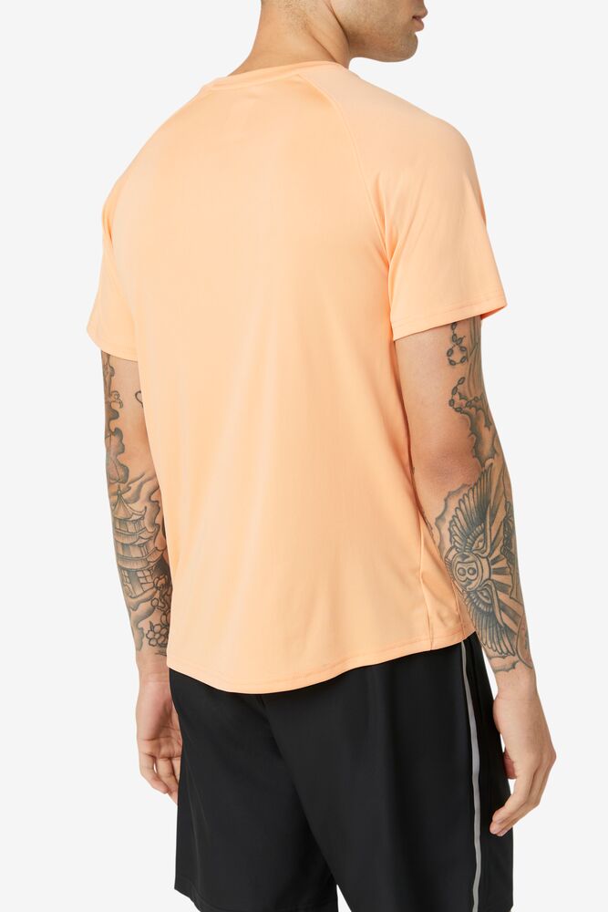 Fila Pickleball Short Sleeve Crew 818 Cantaloupe | EDLJ84605