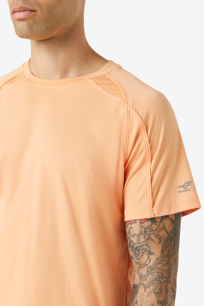 Fila Pickleball Short Sleeve Crew 818 Cantaloupe | EDLJ84605