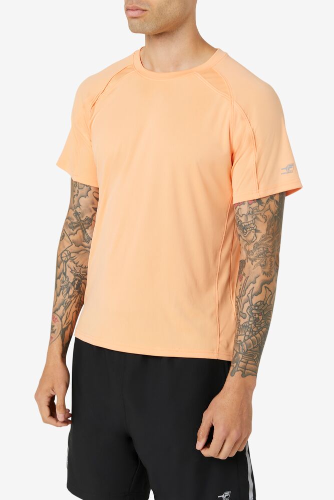 Fila Pickleball Short Sleeve Crew 818 Cantaloupe | WEYI64207