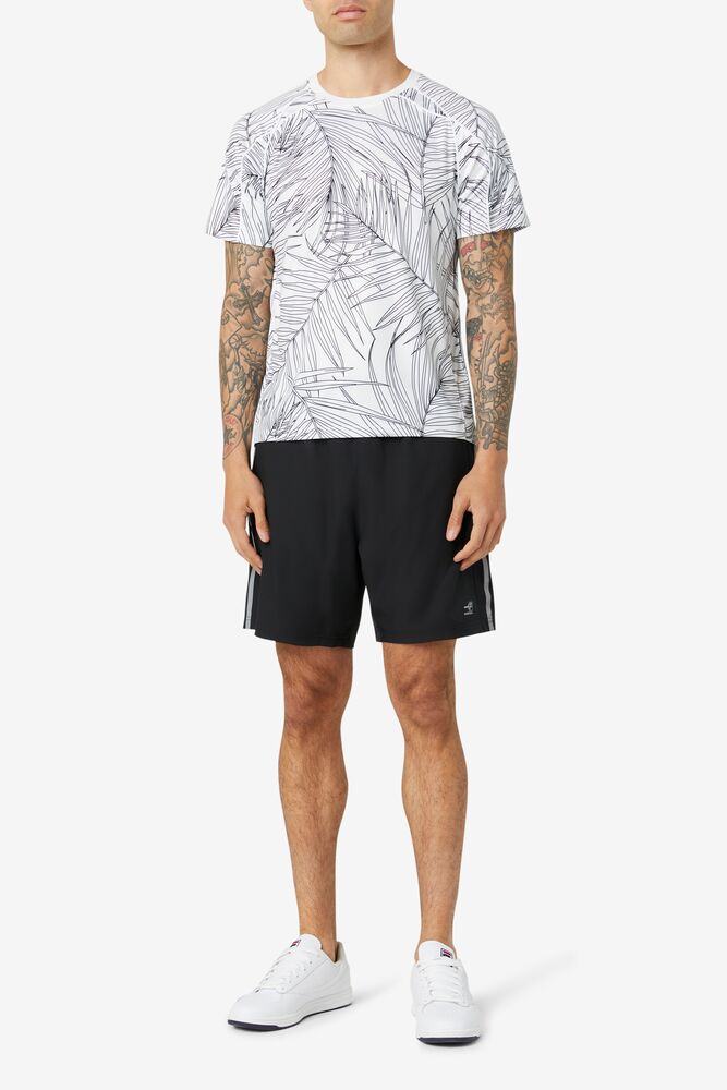 Fila Pickleball Short Sleeve Crew Blancas Blancas | FKXL16950