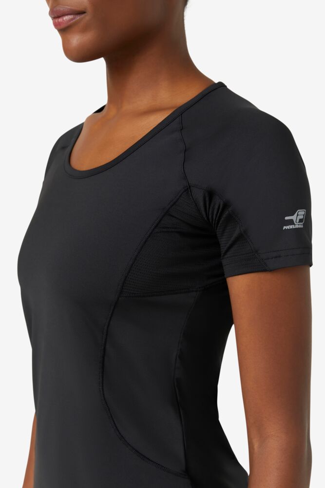 Fila Pickleball Short Sleeve Top Negras | RCYK08325