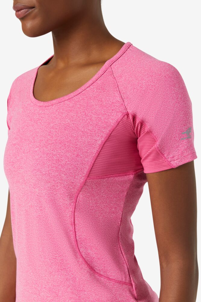 Fila Pickleball Short Sleeve Top Rosas | PDGU48329