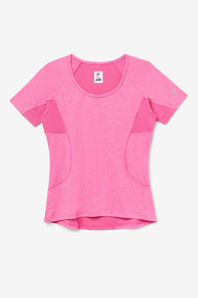 Fila Pickleball Short Sleeve Top Rosas | PDGU48329