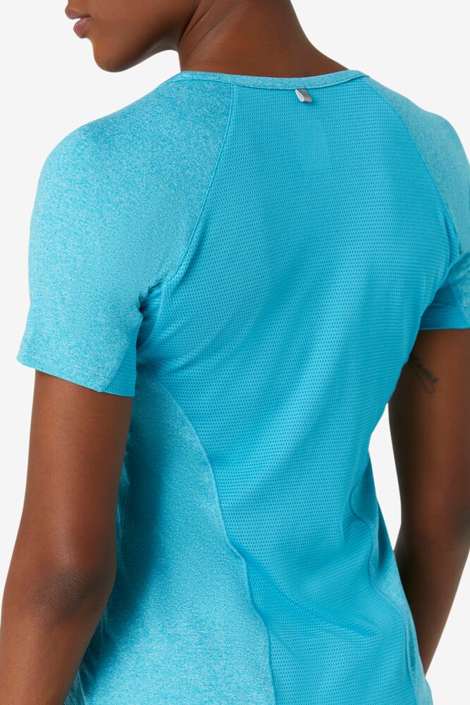 Fila Pickleball Short Sleeve Top Turquesa | OUMJ57920