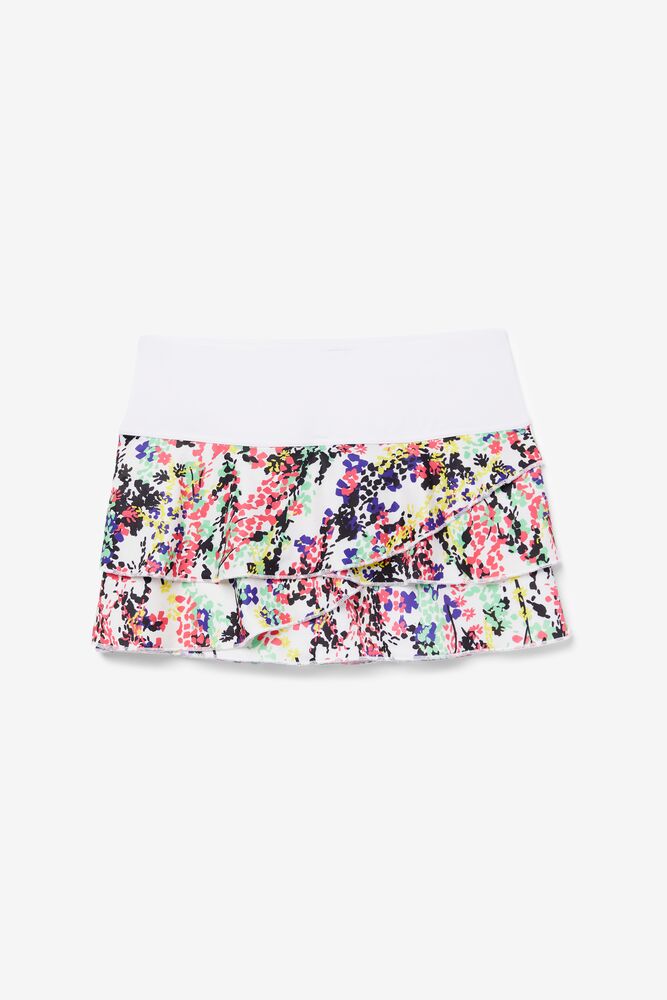 Fila Pickleball Tiered Printed Skort Multicolor Blancas | TFNK45173