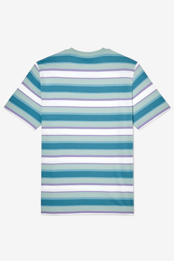 Fila Pietersite Tee Azules Blancas | DHVF37841