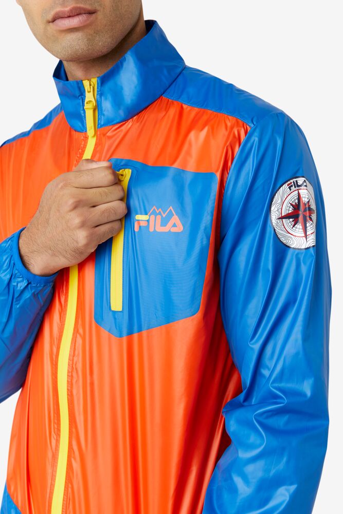 Fila Pinnacle Jacket Naranjas Azules Limón | IMYD59180