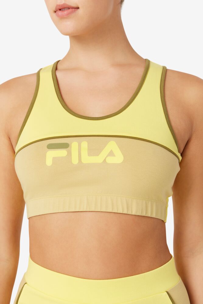 Fila Poesia Bra Top Verde Oliva | HRBQ30685