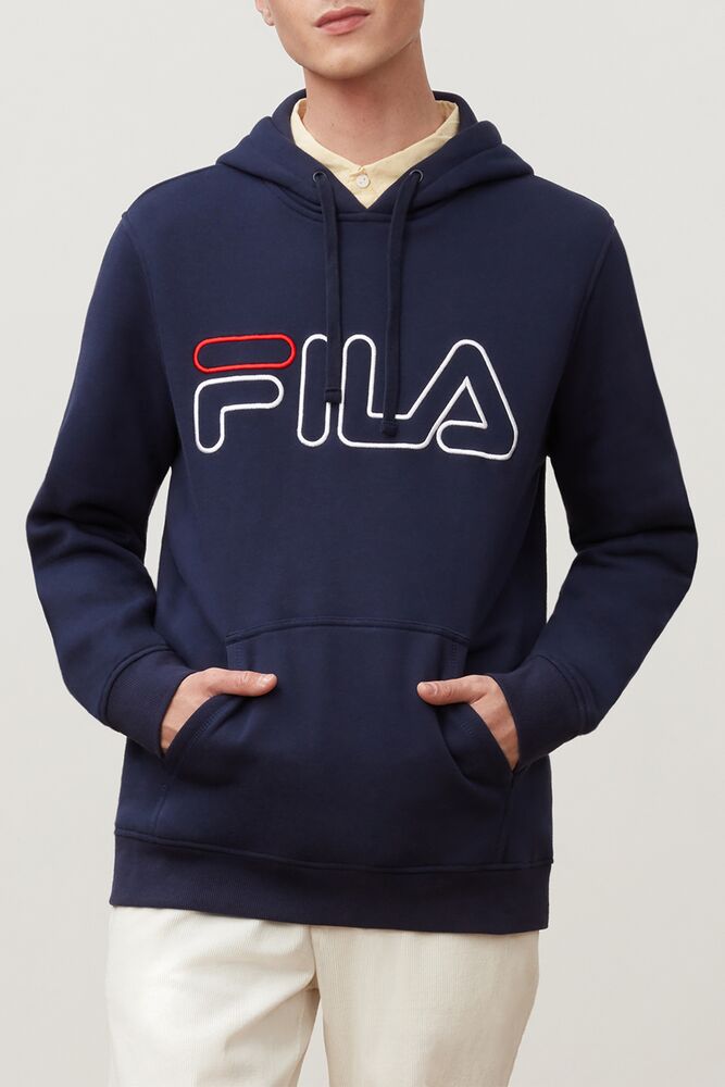 Fila Prati Hoodie Azul Marino Rojas Blancas | OALI37124