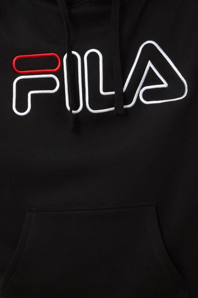 Fila Prati Hoodie Negras Rojas Blancas | GTXE71506