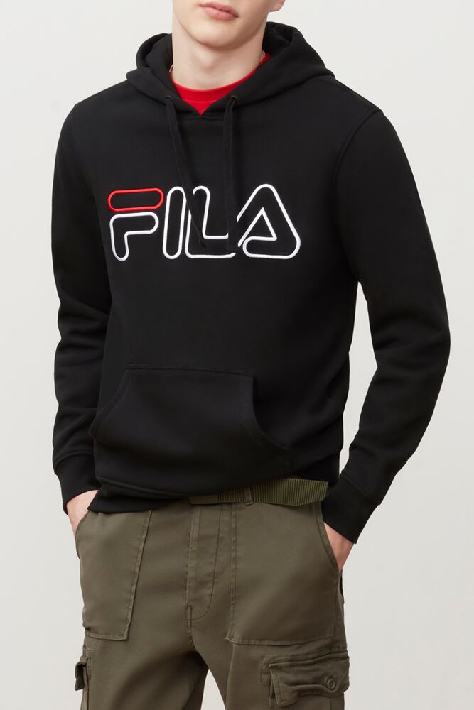 Fila Prati Hoodie Negras Rojas Blancas | GTXE71506