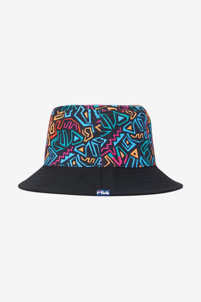 Fila Printed Twill Bucket Hat Negras | QGXR41286