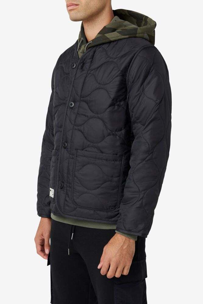 Fila Project 7 Lightweight Quilted Jacket Negras | KJCW63095