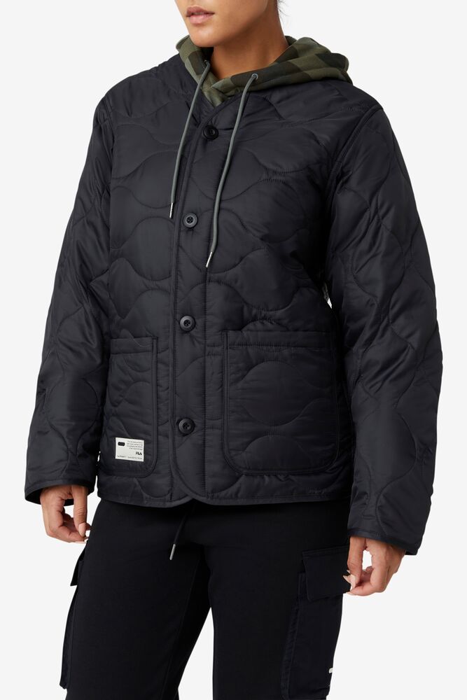 Fila Project 7 Lightweight Quilted Jacket Negras | KJCW63095