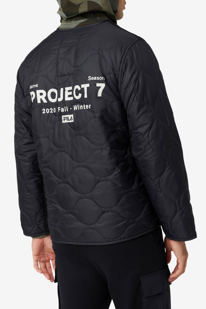 Fila Project 7 Lightweight Quilted Jacket Negras | KJCW63095