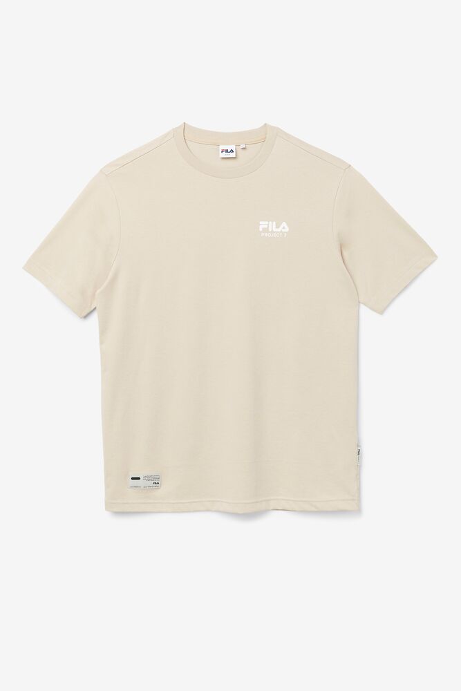 Fila Project 7 Logo T-shirt Beige | REQF54918