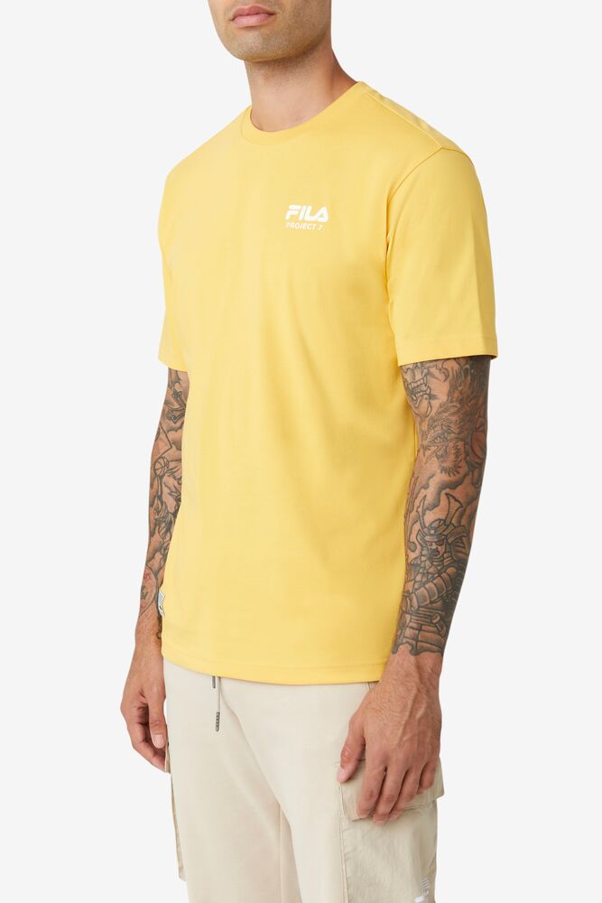 Fila Project 7 Logo T-shirt Moutarde | PMWJ52604