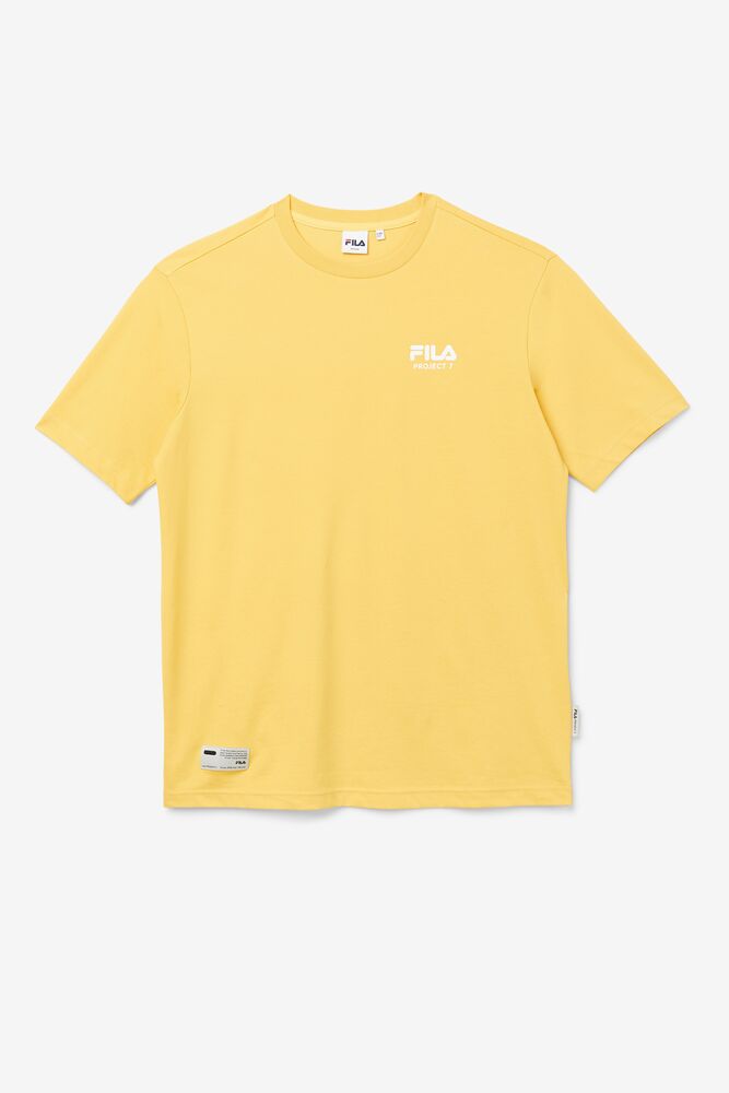 Fila Project 7 Logo T-shirt Moutarde | YZBA51628