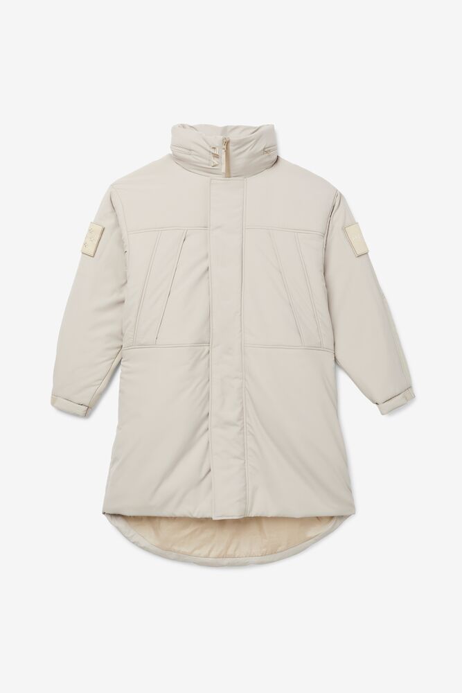 Fila Project 7 Long Padded Coat Beige | FXAO02497