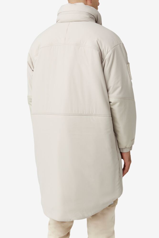 Fila Project 7 Long Padded Coat Beige | NCML23947