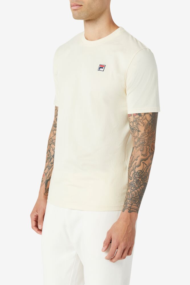 Fila Quartz Tee 272 Seed Pearl | DENJ12407