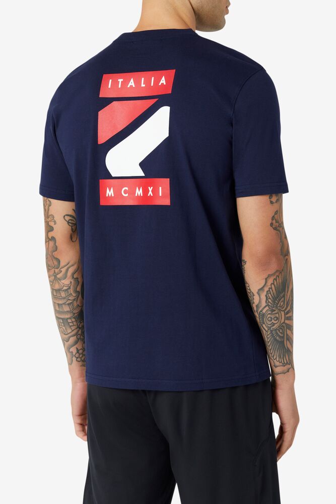 Fila Quartz Tee 410 Peacoat | SPGC57382