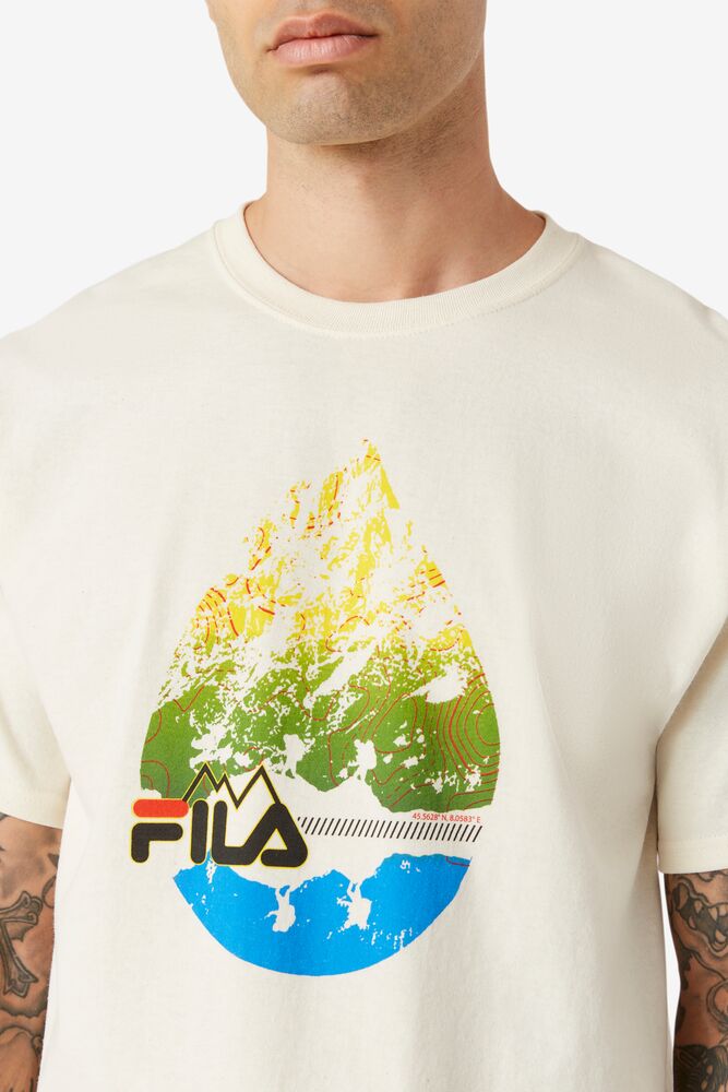 Fila Raindrop Tee 132 Gardenia | BDLJ61708