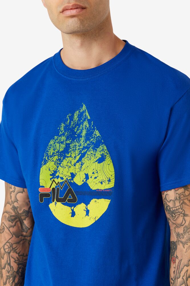 Fila Raindrop Tee Azules | KUZP20495