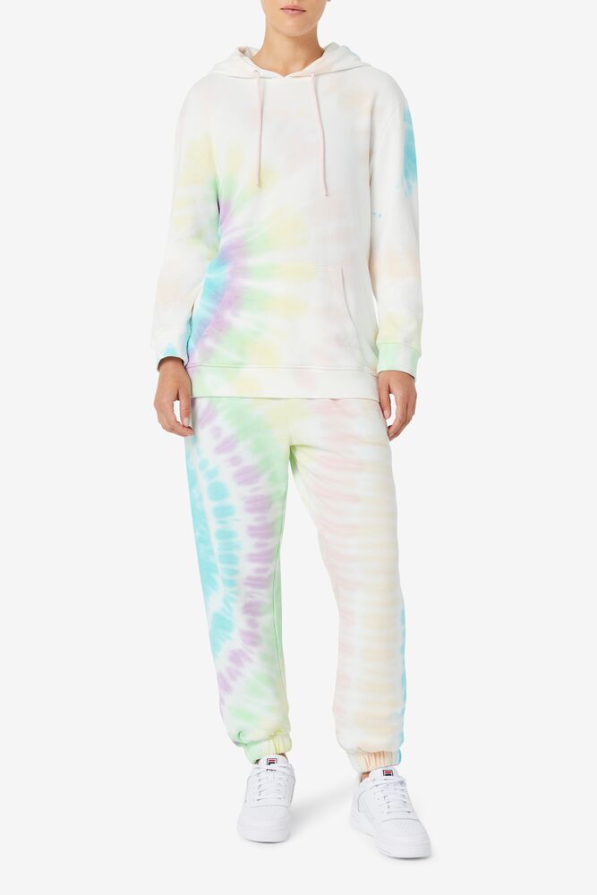 Fila Raleigh Tie Dye Jogger Creme | XWPL57809