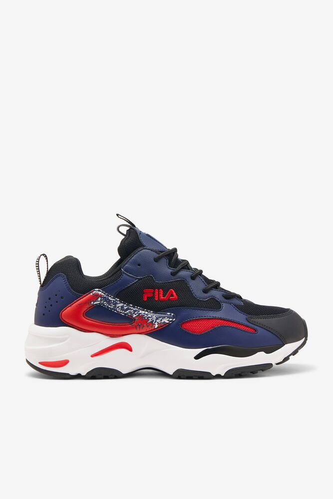 Fila Ray Tracer 2 Sneakers Negras Blancas Azules | XBOZ51794