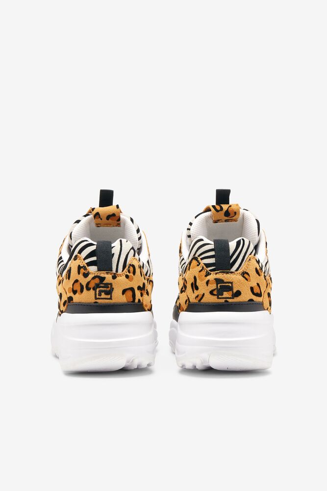 Fila Ray Tracer Animal Sneakers Blk/Mult/Wht | LIWY53210