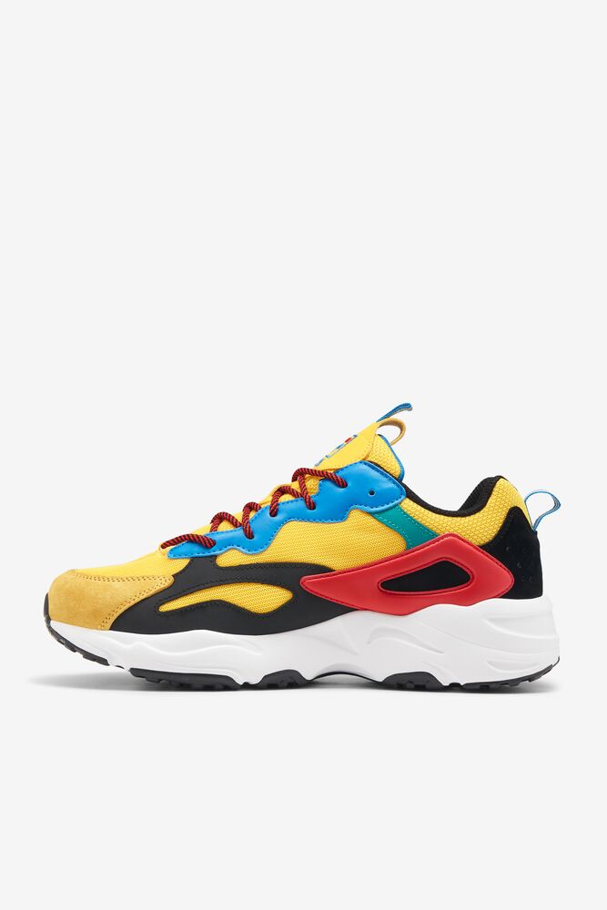 Fila Ray Tracer Festival Sneakers Amarillo Negras Azules | NWQX73129