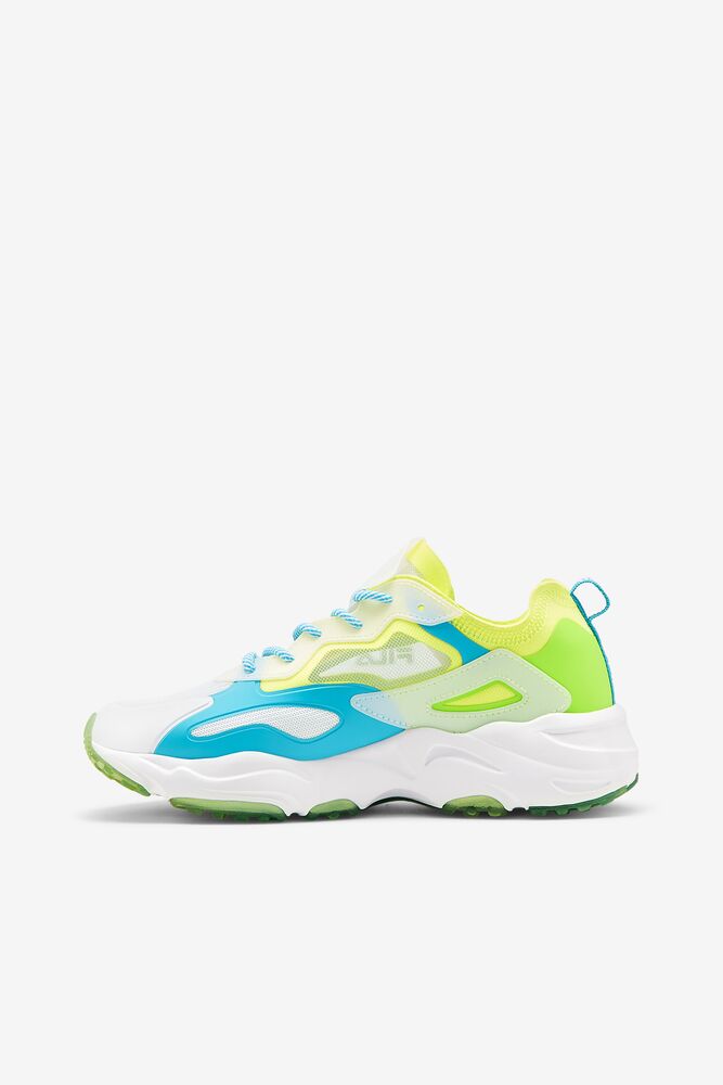 Fila Ray Tracer Lite Sneakers Amarillo Verde Azules | FPUI45819